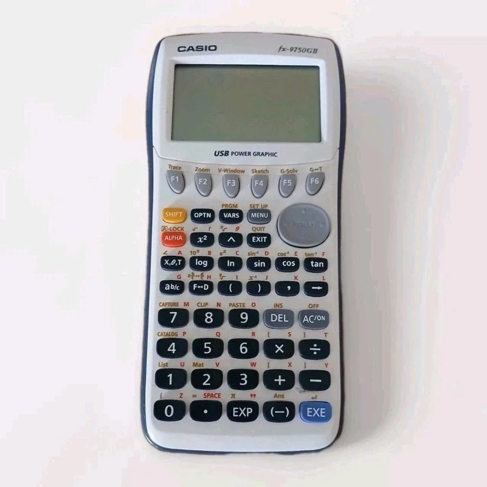 Casio FX-9750GII Graphing Calculator Tested Working School Exam Math USB